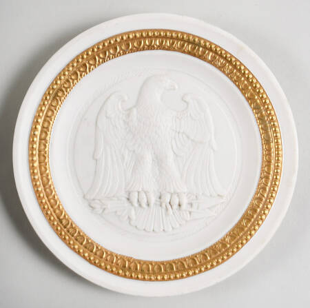 Mottahedah Giftware & Figurines White Porcelain Eagle Plaque - No Box