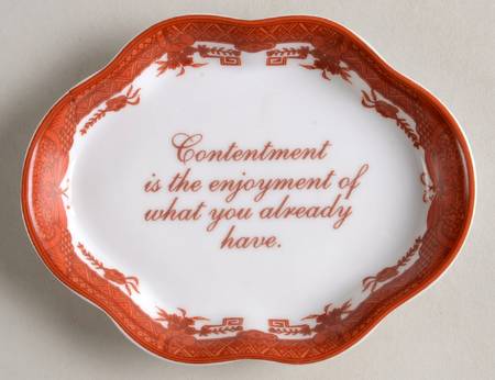 Mottahedah Giftware & Figurines Tray - Contentment - No Box