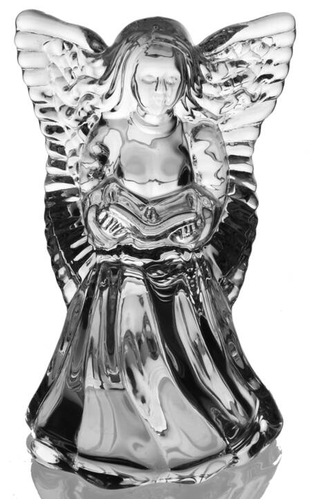 Rejoice Nativity 5.25in Praying Angel Tealight - Boxed