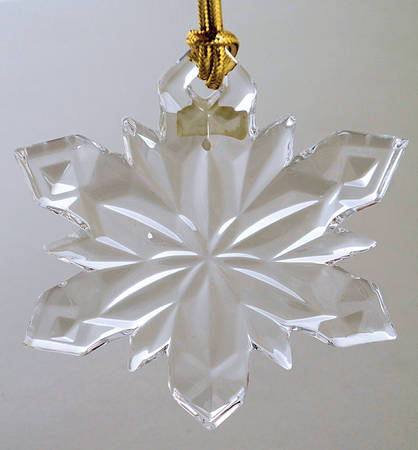 Mikasa Crystal Ornaments Snowflake  - Boxed