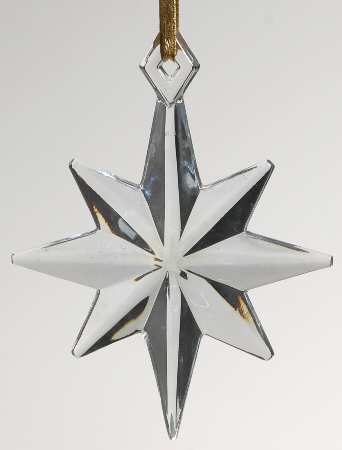 Mikasa Crystal Ornaments Star-8 Point Ornament - Boxed