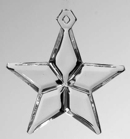 Mikasa Crystal Ornaments Star-5 Point Ornament - Boxed