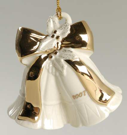 Mikasa Crystal Ornaments Wedding Bells Annual Ornament - Boxed