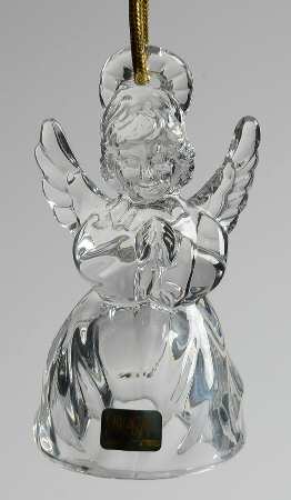Mikasa Crystal Ornaments Heavenly Music Praying Angel - Boxed