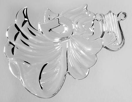Mikasa Crystal Ornaments Cherub Harp - Boxed