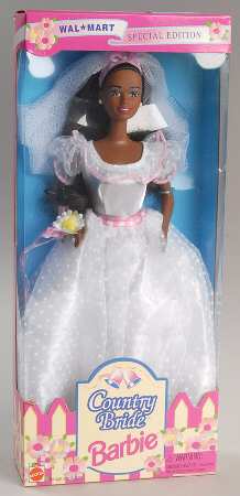Walmart Store Barbies Country Bride-African American - Boxed