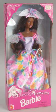 Walmart Store Barbies Sweet Magnolin-African American - Boxed
