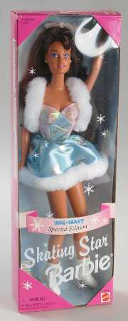 Walmart Store Barbies Skating Star Hispanic Barbie - Boxed