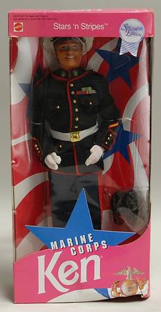 Stars N Stripes Barbies Marine Corps Ken - Boxed