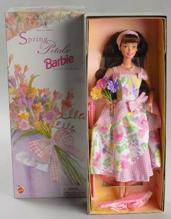 Avon Barbie Spring Petals Caucasian Brunette - Boxed