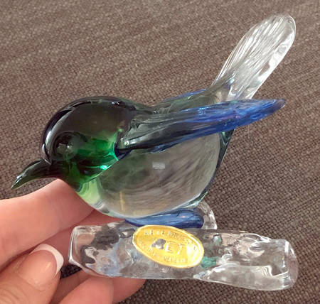 Murano Figurines Sparrow - No Box