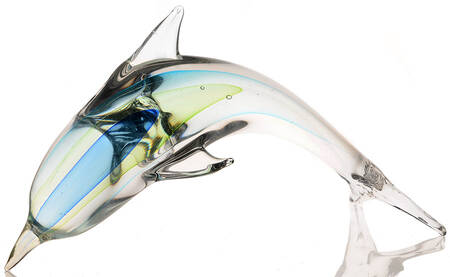 Murano Figurines Dolphin - No Box