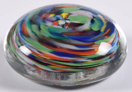 Murano Figurines Multicolor/Glitter Paperweight - No Box