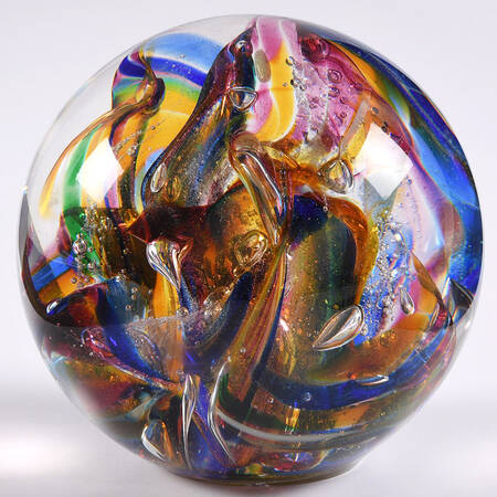 Murano Figurines Multicolor Paperweight - No Box