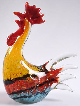 Murano Figurines Rooter-Multicolor - No Box