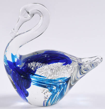 Murano Figurines Swan-Blue - No Box