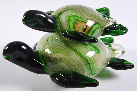 Murano Figurines Two Turtles - No Box