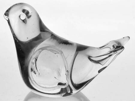 Murano Figurines Bird-Clear - No Box
