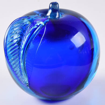 Murano Figurines Apple-Blue - No Box