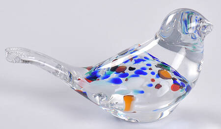 Murano Figurines Mini Bird Sitting - No Box