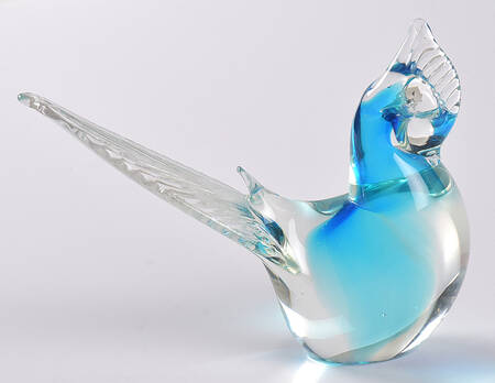 Murano Figurines Bird - Crested - No Box