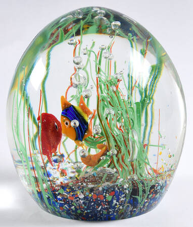Murano Figurines Tropical Fish Paperweight - No Box