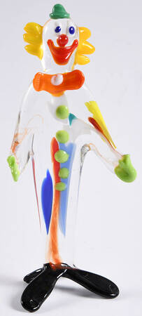 Murano Figurines Clown Flat Multicolor - No Box
