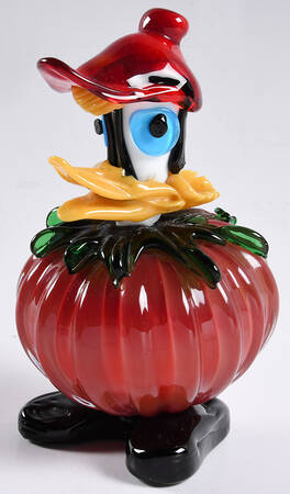 Murano Figurines Pumpkin With Duck Head - No Box