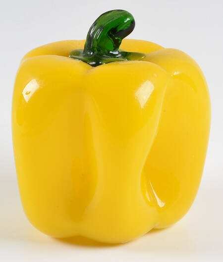 Murano Figurines Yellow Pepper  - No Box