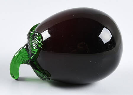 Murano Figurines Baby Eggplant - No Box