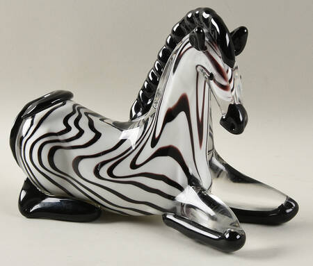 Murano Figurines Zebra - No Box