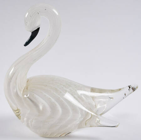 Murano Figurines Swan - White - No Box