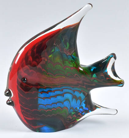 Murano Figurines Angelfish Multicolor - No Box