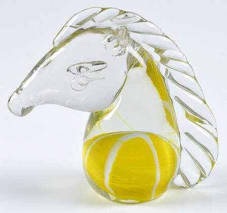 Murano Figurines Horse Head - No Box