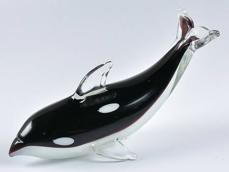 Murano Figurines Orca Killer Whale - No Box