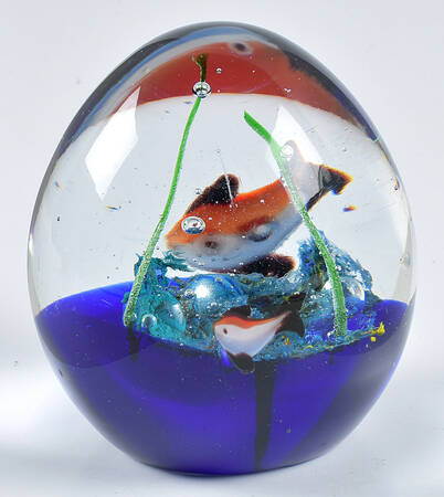 Murano Figurines Aquarium Oval - No Box