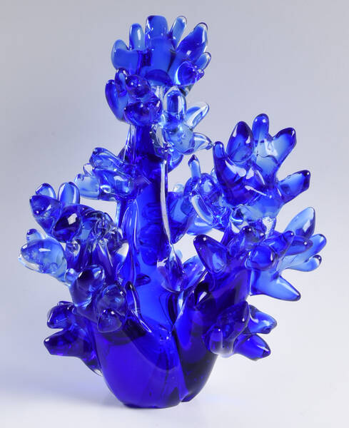 Murano Figurines Blue Coral - No Box