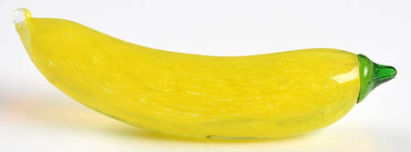 Murano Figurines Banana Paperweight - No Box