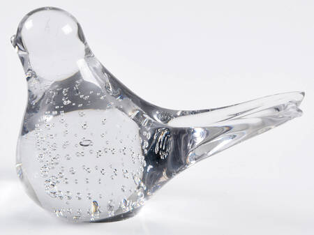 Murano Figurines Bird Controled Bubble - No Box