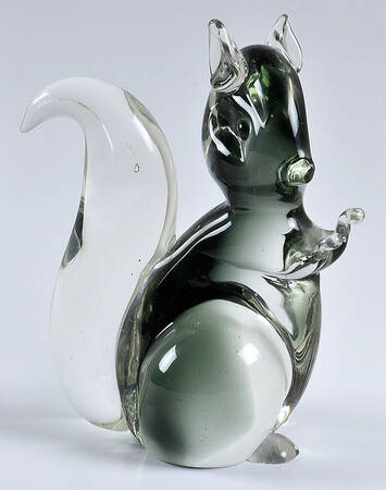 Murano Figurines Squirrel - Gray - No Box