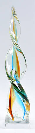 Murano Figurines Abstract Twist Sculpture - No Box