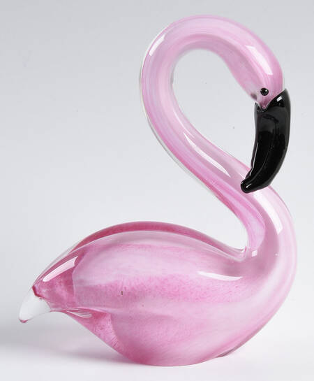 Murano Figurines Flamingo Sitting - No Box