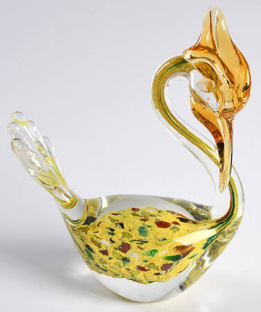 Murano Figurines Roadrunner-Yellow,Multicolor Cips - No Box