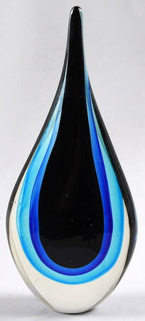 Murano Figurines Teardrop-Blue - No Box