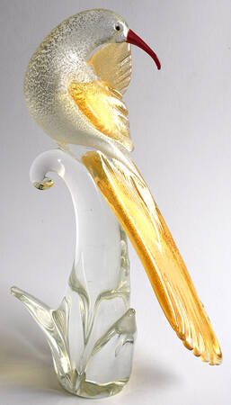 Murano Figurines Hummingbird Gold Fleck - No Box