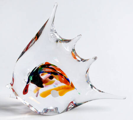 Murano Figurines Tropical Fish Multicolor - Nb701, No Box