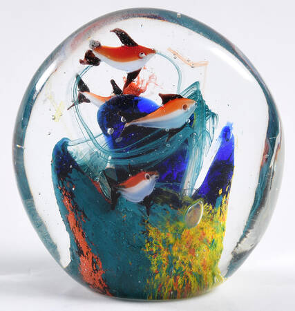 Murano Figurines Aquarium Reef - Nb743, No Box