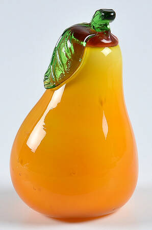 Murano Figurines Pear Multicolor - Nb769, No Box