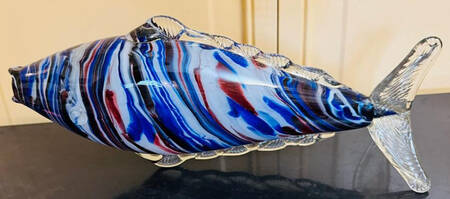 Murano Figurines Fish-Multicolor - Nb778, No Box