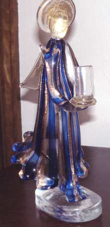 Murano Figurines Angel Candle Holder - No Box
